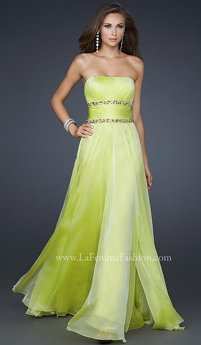 Dresses on Prom Dresses 2012 La Femme Chiffon Evening Dress 17264 Image