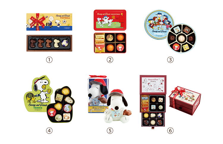 バレンタイン期間限定 スヌーピー チョコレート コレクション 全6アイテム 株式会社レガロ News Snoopy Co Jp 日本の スヌーピー公式サイト