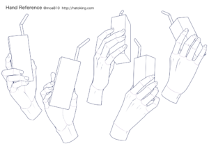 手のイラスト資料集 Hand Reference Hato King