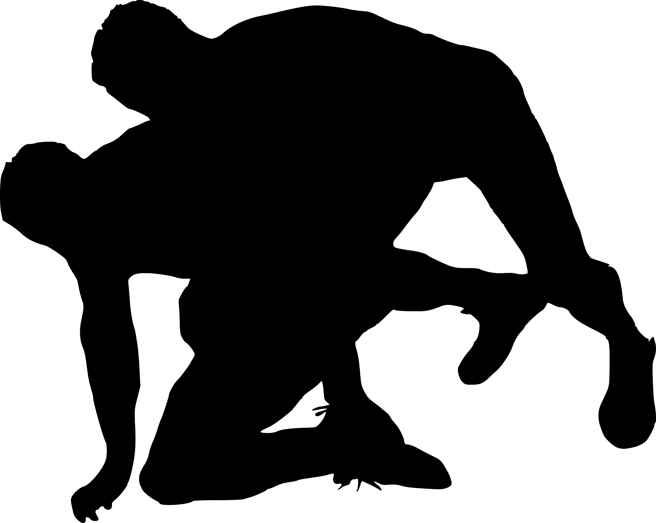 Download 15 Wrestling Silhouette (PNG Transparent) | OnlyGFX.com