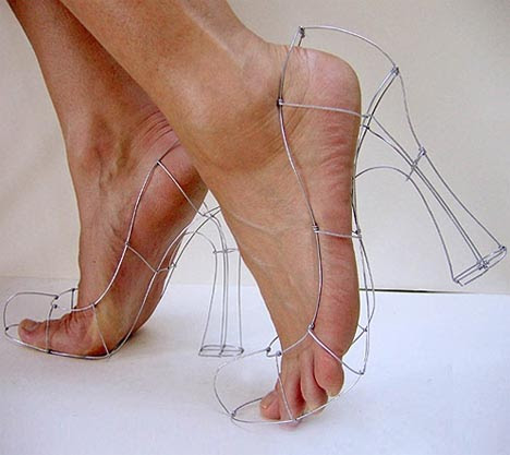 high fashion painful shoes