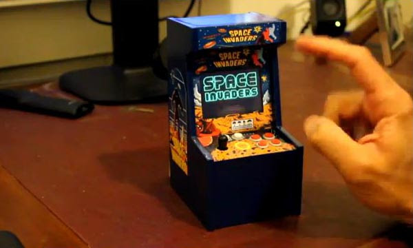 Homemade Space Invaders Mini Arcade Cabinet  Gadgetsin