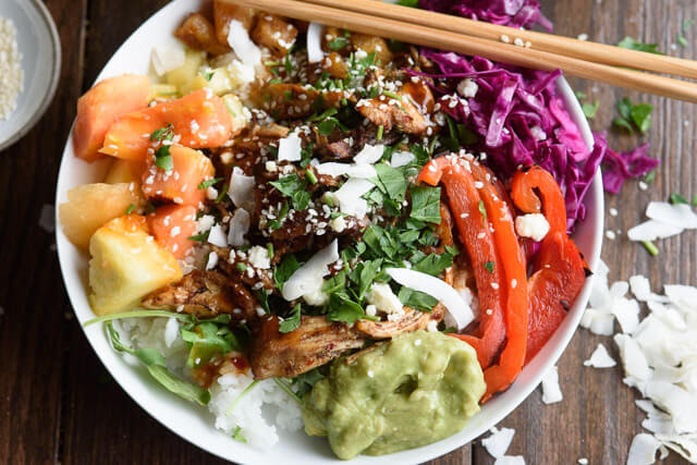 Tropical Jerk Chicken Rice Bowl