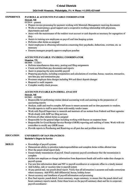 accounts payable clerk resume sampleccount freenalyst