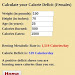 Weight Loss Calorie Deficit Calculator