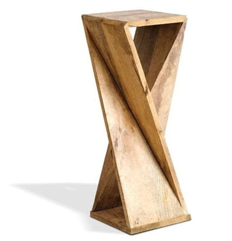 board twisted side table