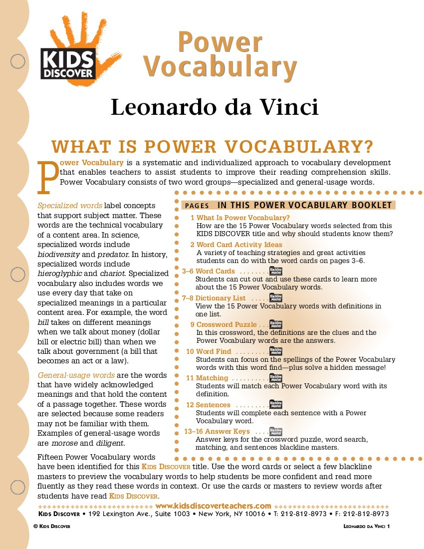 Leonardo da Vinci - Kids Discover - 850 x 1100 jpeg 303kB