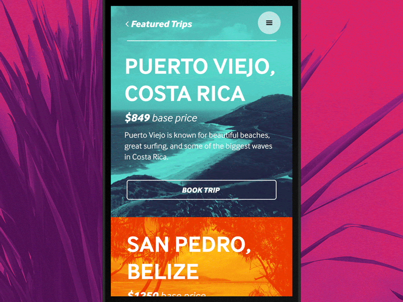 Menu Animation by Nikki Clark