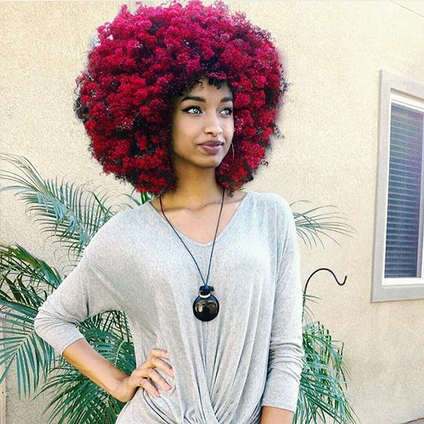 Afros Turned Into Flowery Galaxies To Make Black Women ...