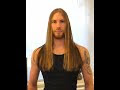 Trim And Hairstyle On Very Long Hair Male Model