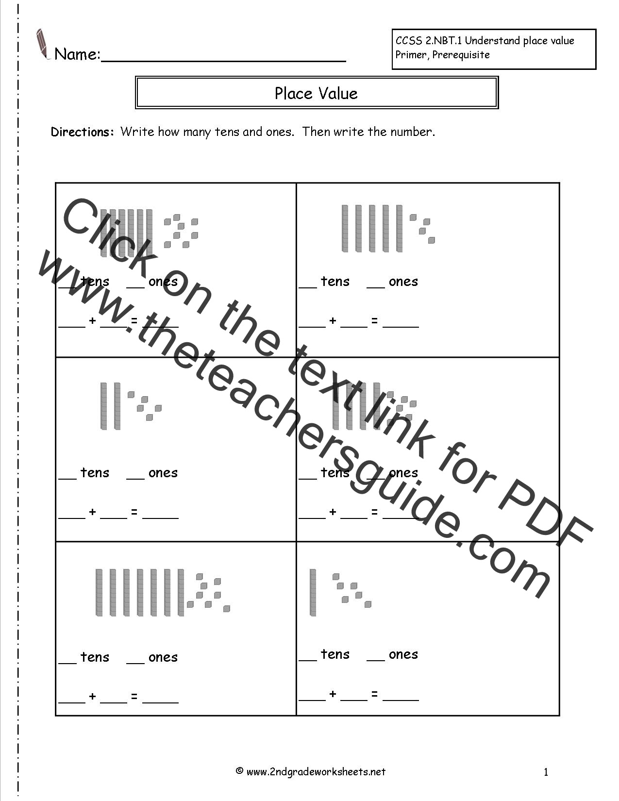Second Grade Place Value Worksheets