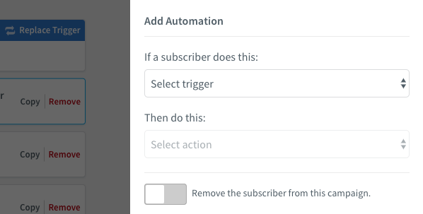 Select your trigger.