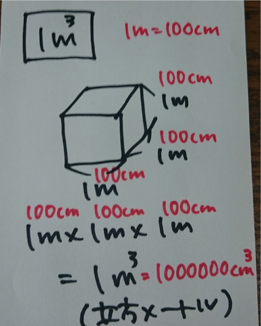 算数のコツ2 実はリットルと立方メートルの変換は暗記じゃない