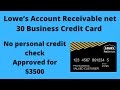 Lowe's Business Credit Card Application : 2021 Review Lowe S Business Credit Card Account Options : Read our review of lowe's business rewards card from american express to see how it may benefit your business.
