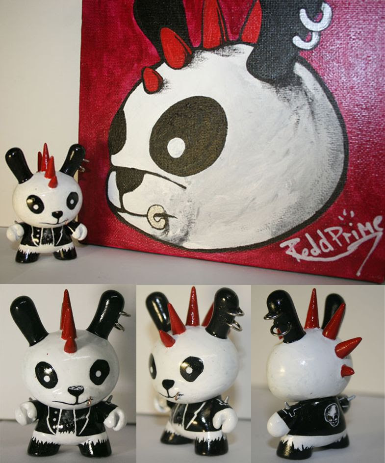 RedPrime's custom "Punk Panda" dunny