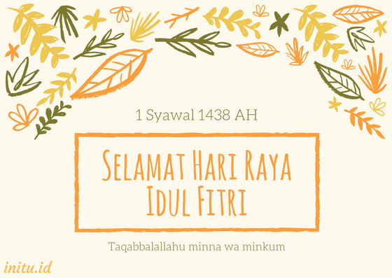 Desain Kartu Lebaran Terbaru Fresh Untuk Tahun 2018
