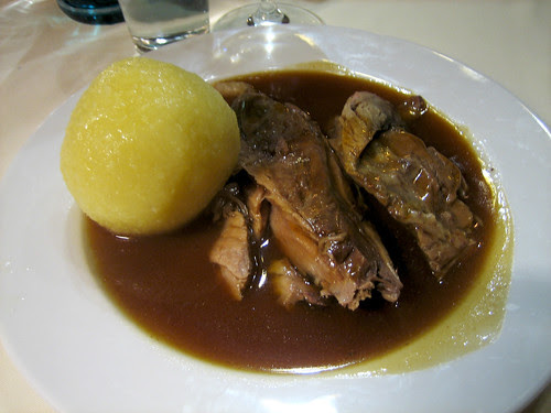 Veal Knuckle with Potato Dumpling
