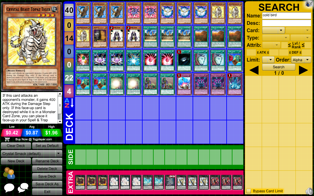 J Max S Guide To Crystal Beasts Yu Gi Oh Tcg Ocg Decks Yugioh Card Maker Forum