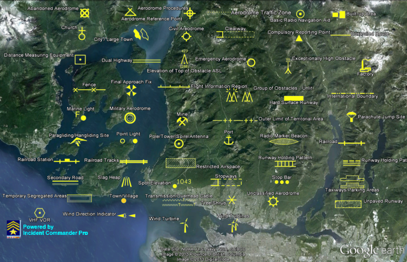 SAR Technology - Tactical Map Symbols