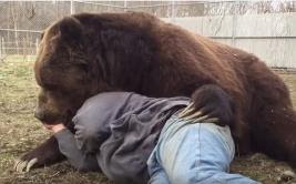 La tierna amistad entre un hombre y su oso conmueve a miles