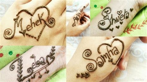 Mehndi Tattoo Name - A Fun And Creative Way To Express Yourself