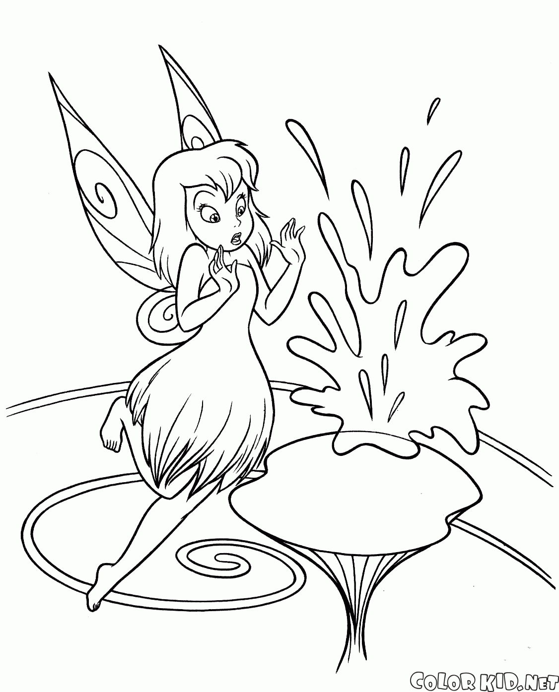 Coloring page - Light fairy Iridessa