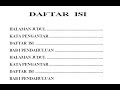 Contoh Judul Dan Daftar Isi Skripsi