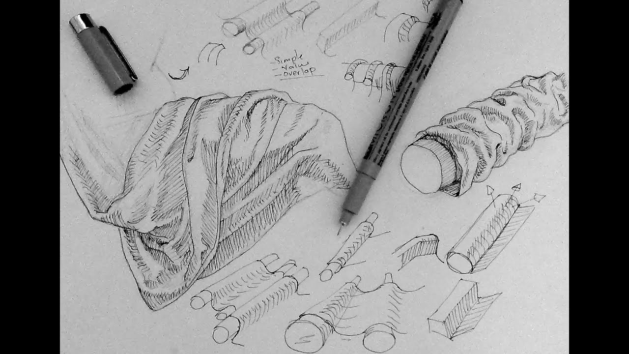Pen and Ink Drawing Tutorials How to draw drapery and Pen and Ink Drawing Tutorials How to draw drapery and