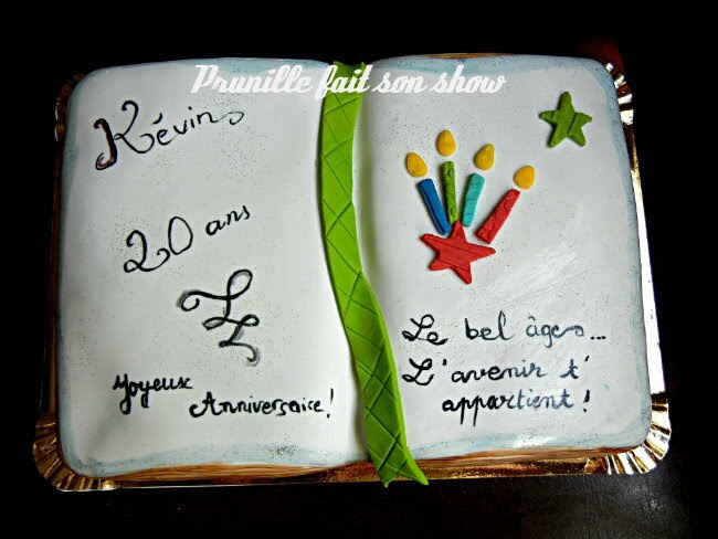 Gateau Livre Book Cake Happy th Birthday Prunille Fait Son Show