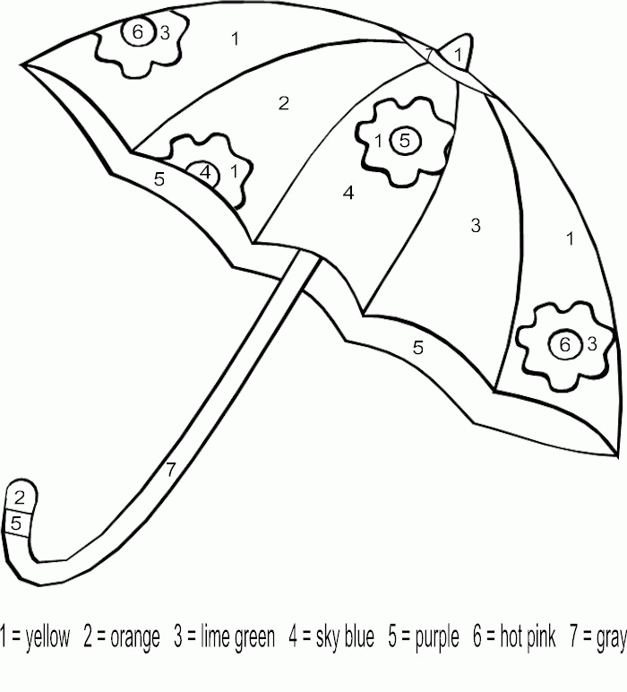 Umbrella Coloring Pages For Kids - Coloring Home