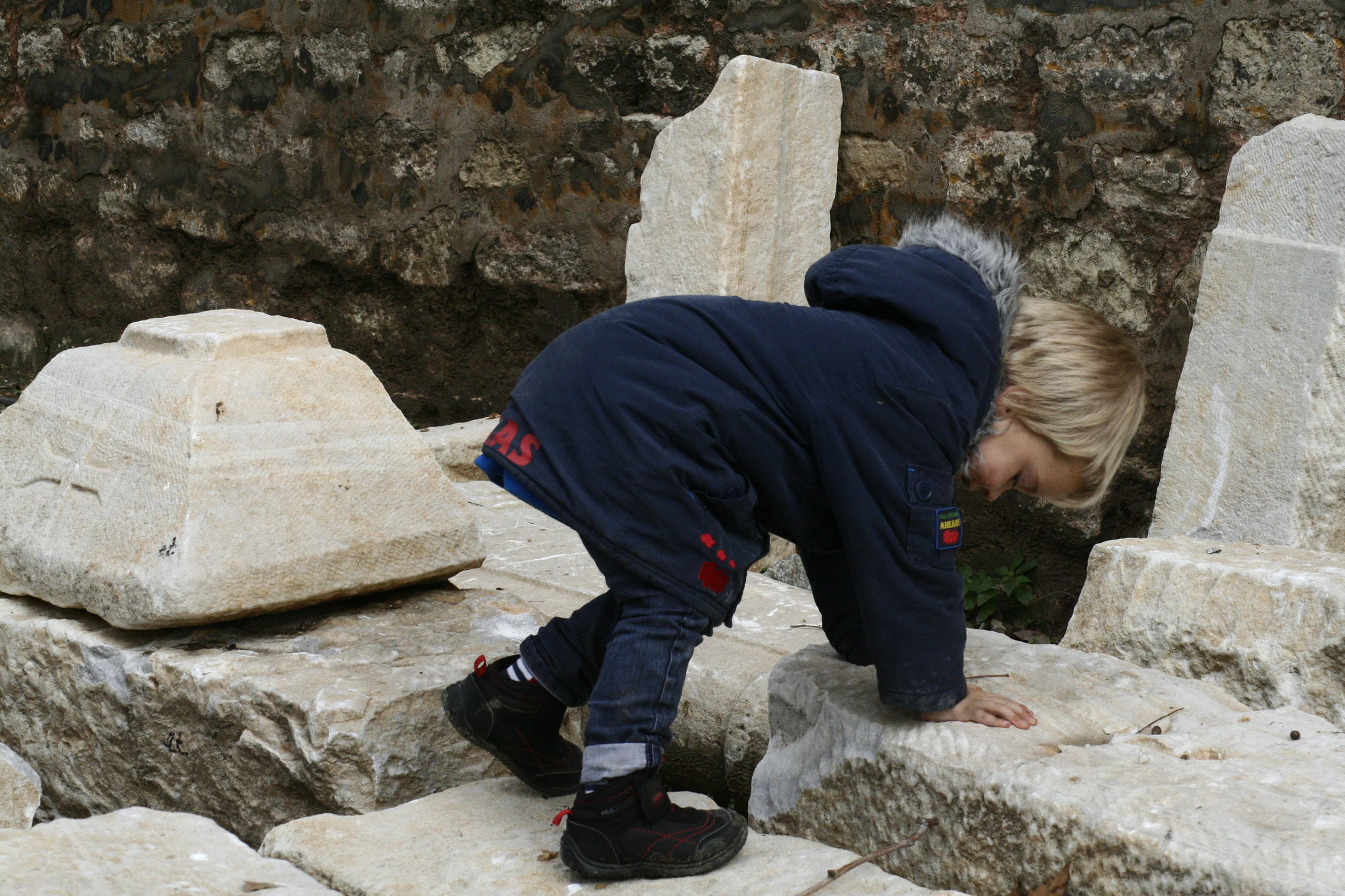 Clambering through history.