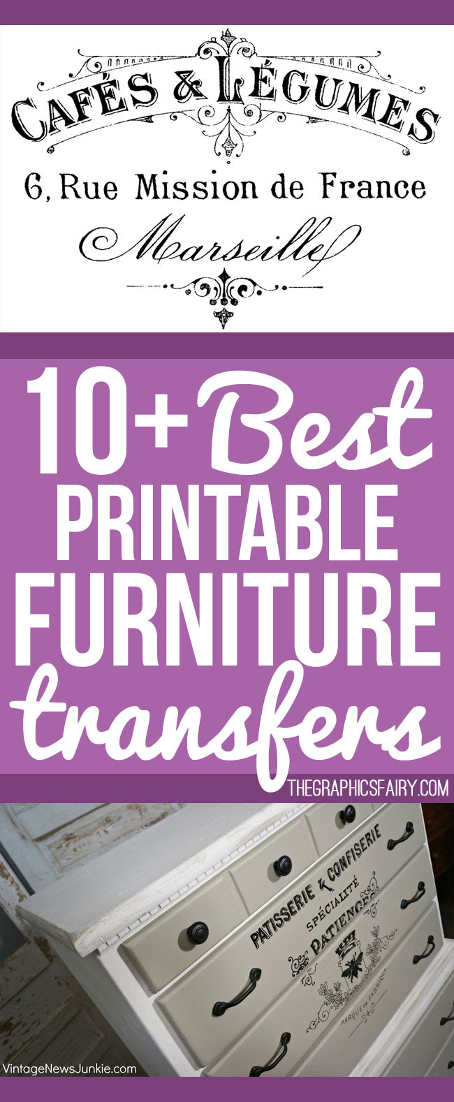 printable wall paris decor for  Furniture  10   Printable Best Transfers Free!  The
