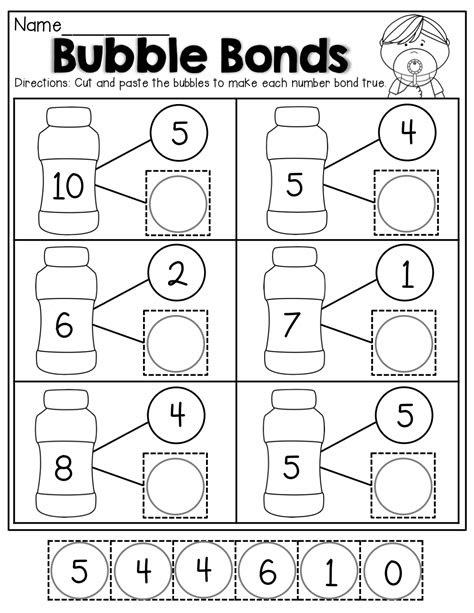 Download worksheets and activities on number bonds within 10 suitable for kindergarten level. number bonds worksheets numbers kindergarten kindergarten math
