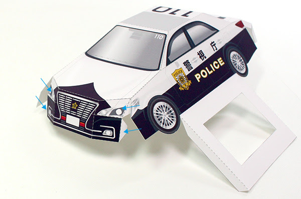 ペーパークラフトの『紙模型工房』 - パトカー