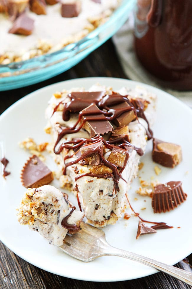 Peanut Butter Ice Cream Pie | Two Peas & Their Pod