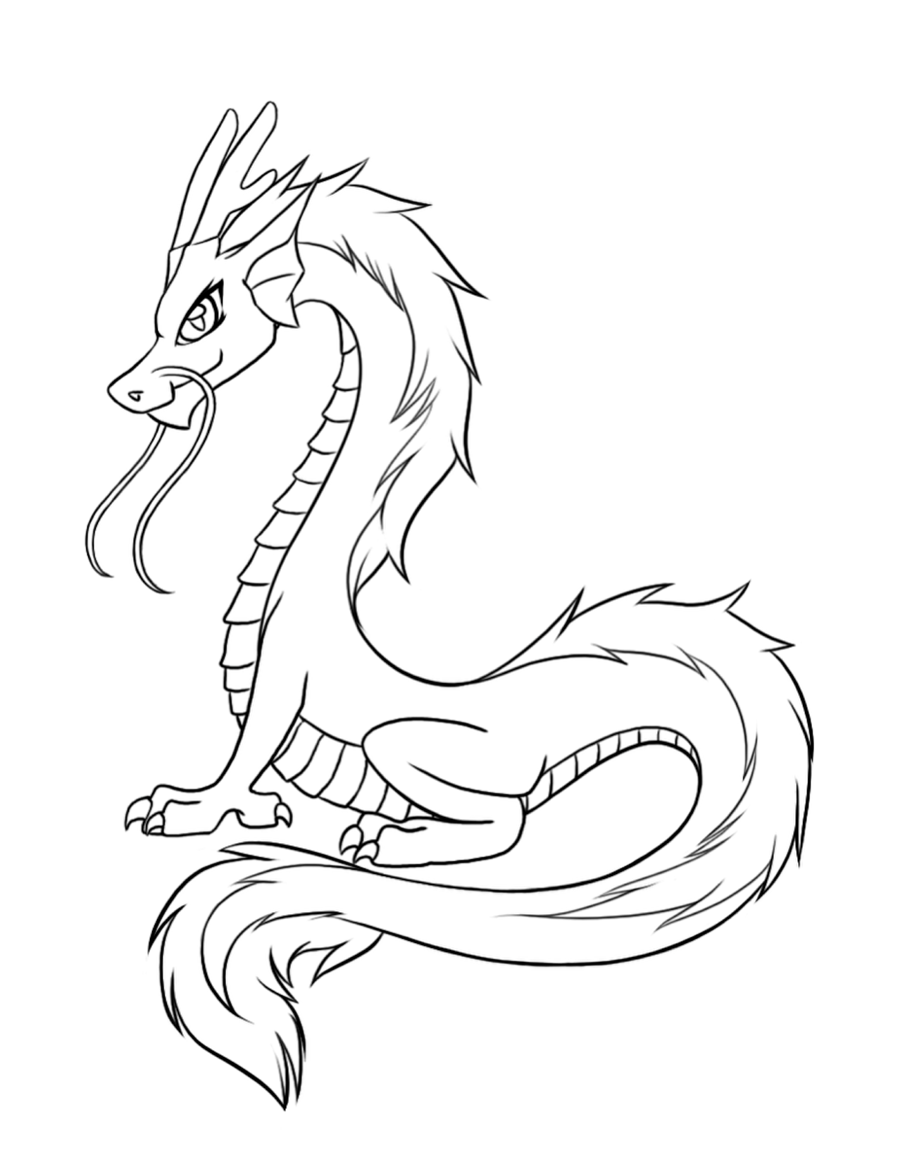 Cartoon dragon coloring pages download and print for free