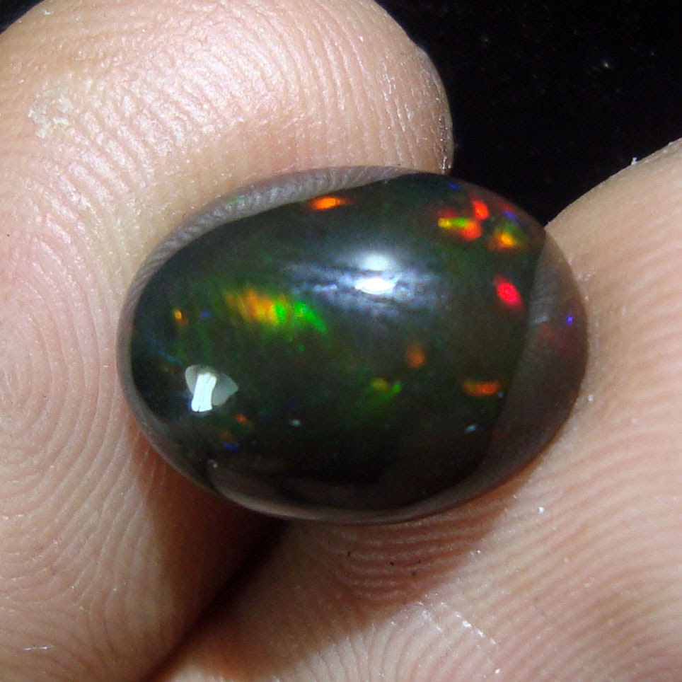 naturalblack opal kalimaya dimensi batu 13x10x6mm est berat batu 4cts ...