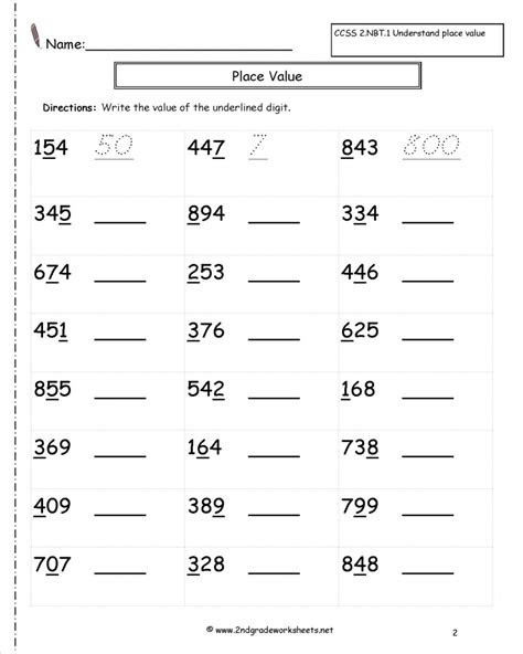 Place value balloons sheet 1 · math worksheets place value . second grade place value worksheets math worksheets printable