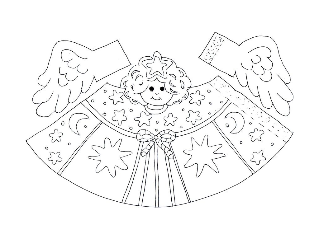 Decorazioni natalizie Angeli con la carta