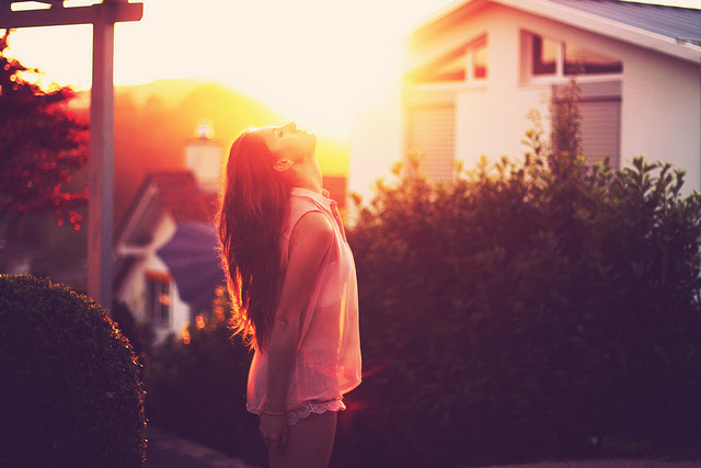 blouse, boho, girl, glow