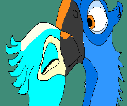 Rio Blu And Jewel Kiss Clip Art Library