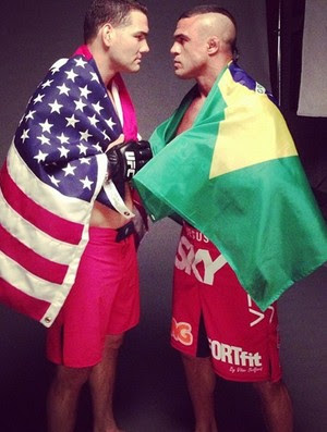 Instagram - Chris Weidman e Vitor Belfort (Foto: Reprodução / Instagram)