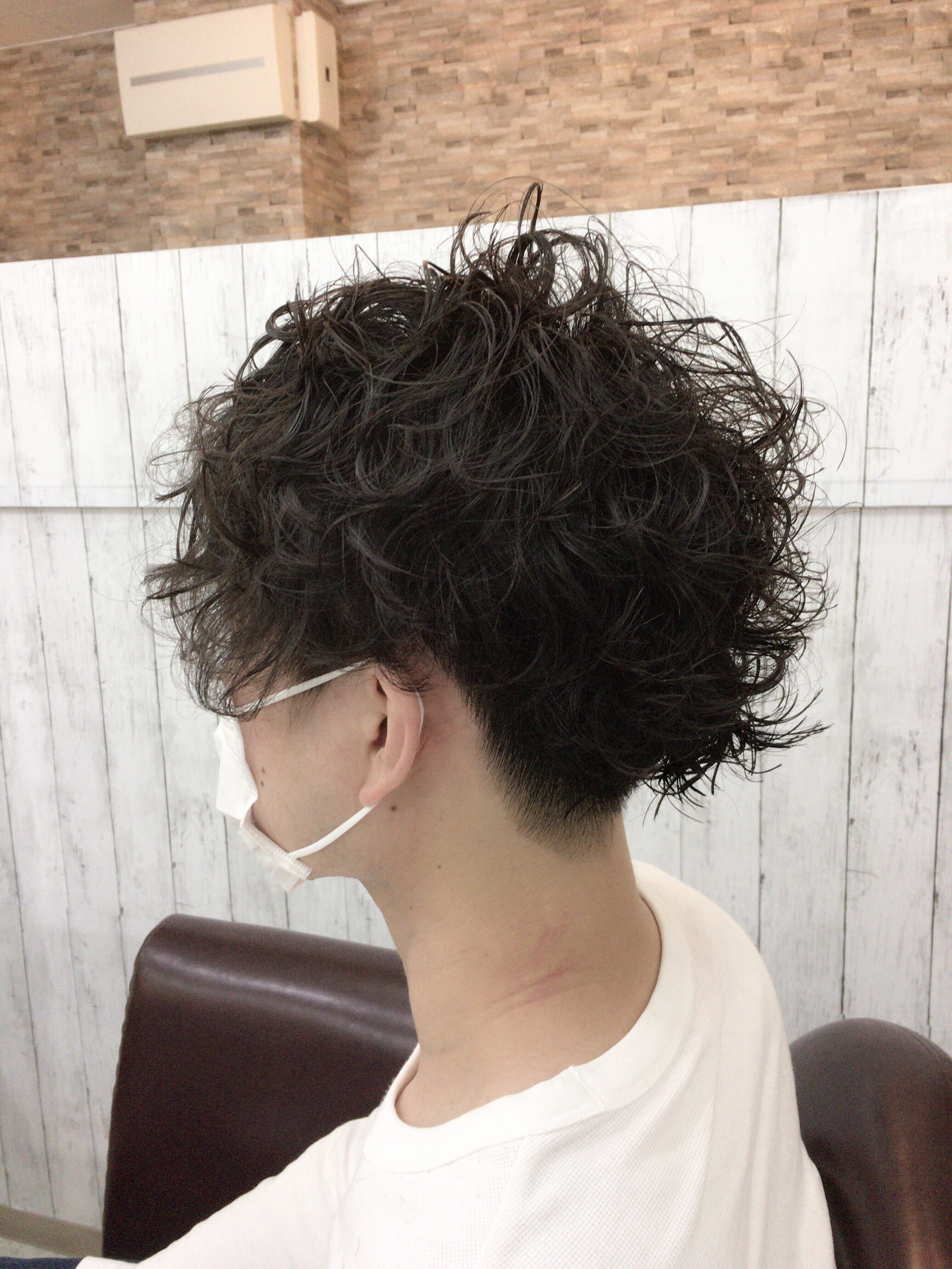 最高のパーマ 強め ショート メンズ 無料のヘアスタイル画像