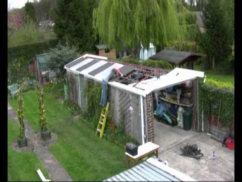 Compton concrete garage roof revamp - YouTube