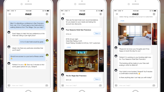 Mezi is an AI-powered travel concierge app.