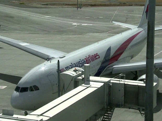 GNews - Avião da Malaysia Airlines (Foto: globonews)