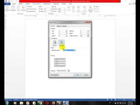 Microsoft word 2013 Page setup Bangla Tutorial