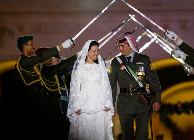 Pangeran Hamzeh dan Putri Noor dari Yordania.