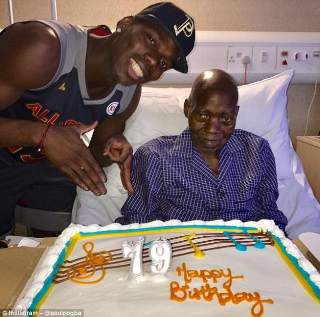 Paul Pogba posted this photo of himself alongside his father Fassou back in March
