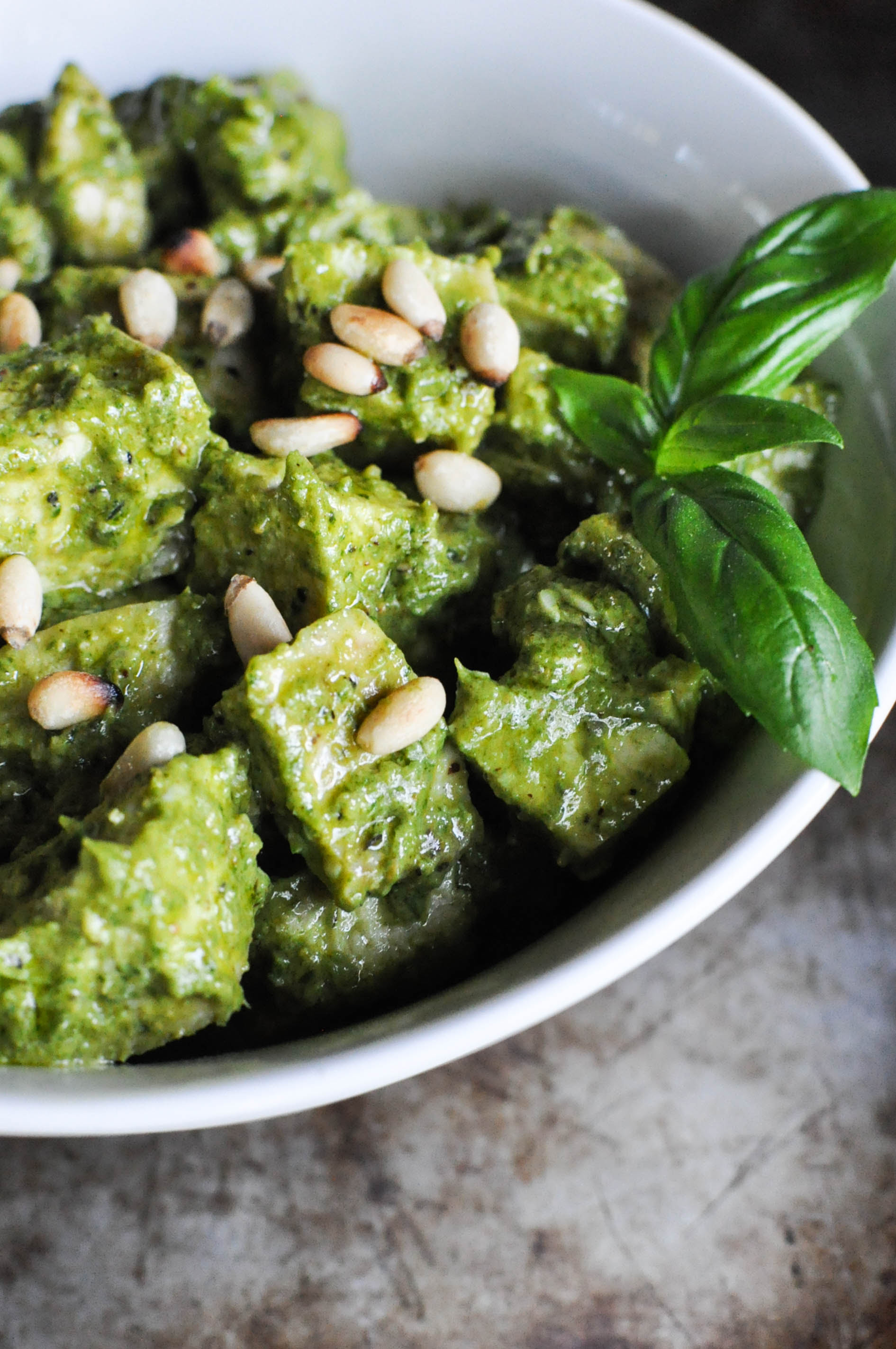 Paleo Chicken Pesto Salad - Fed &amp; Fit